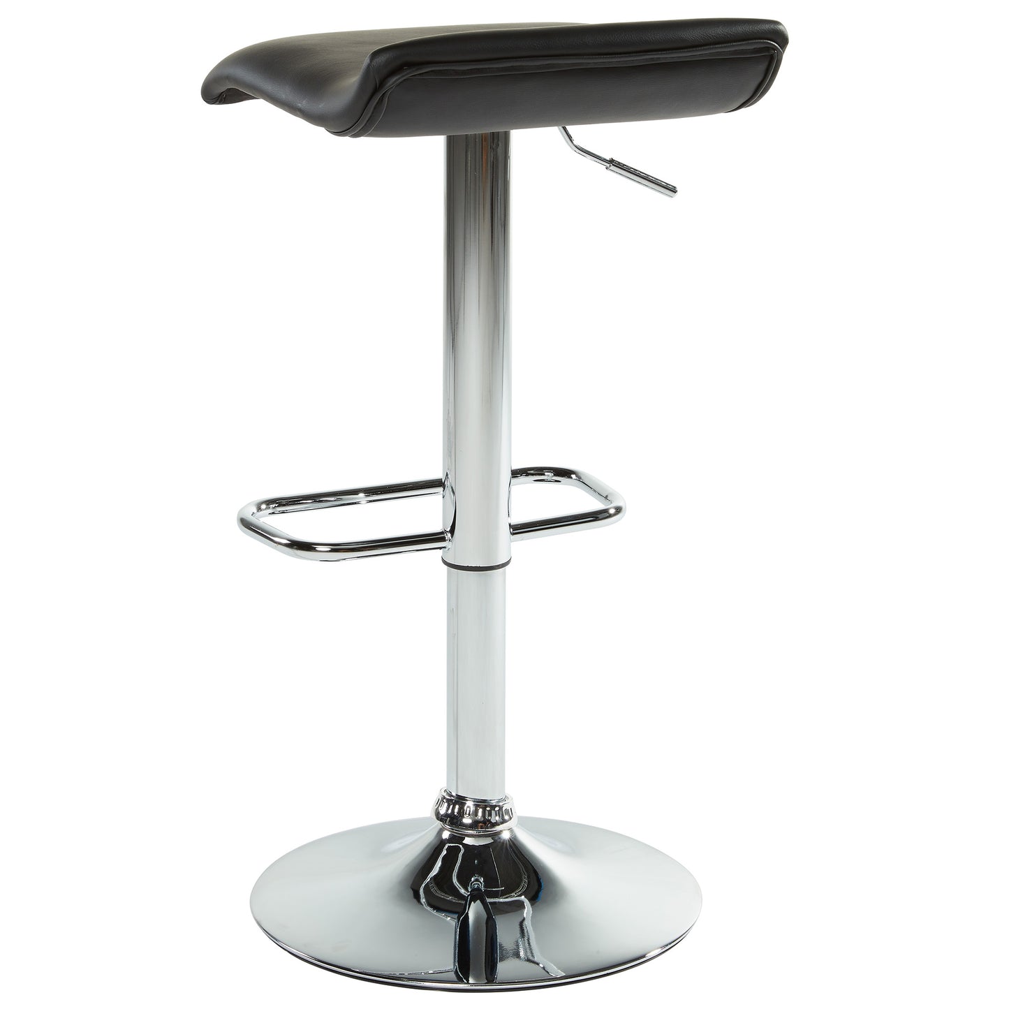 Fabia Ii Adjustable Air Lift Stool, Set of 2 in Black and Grey