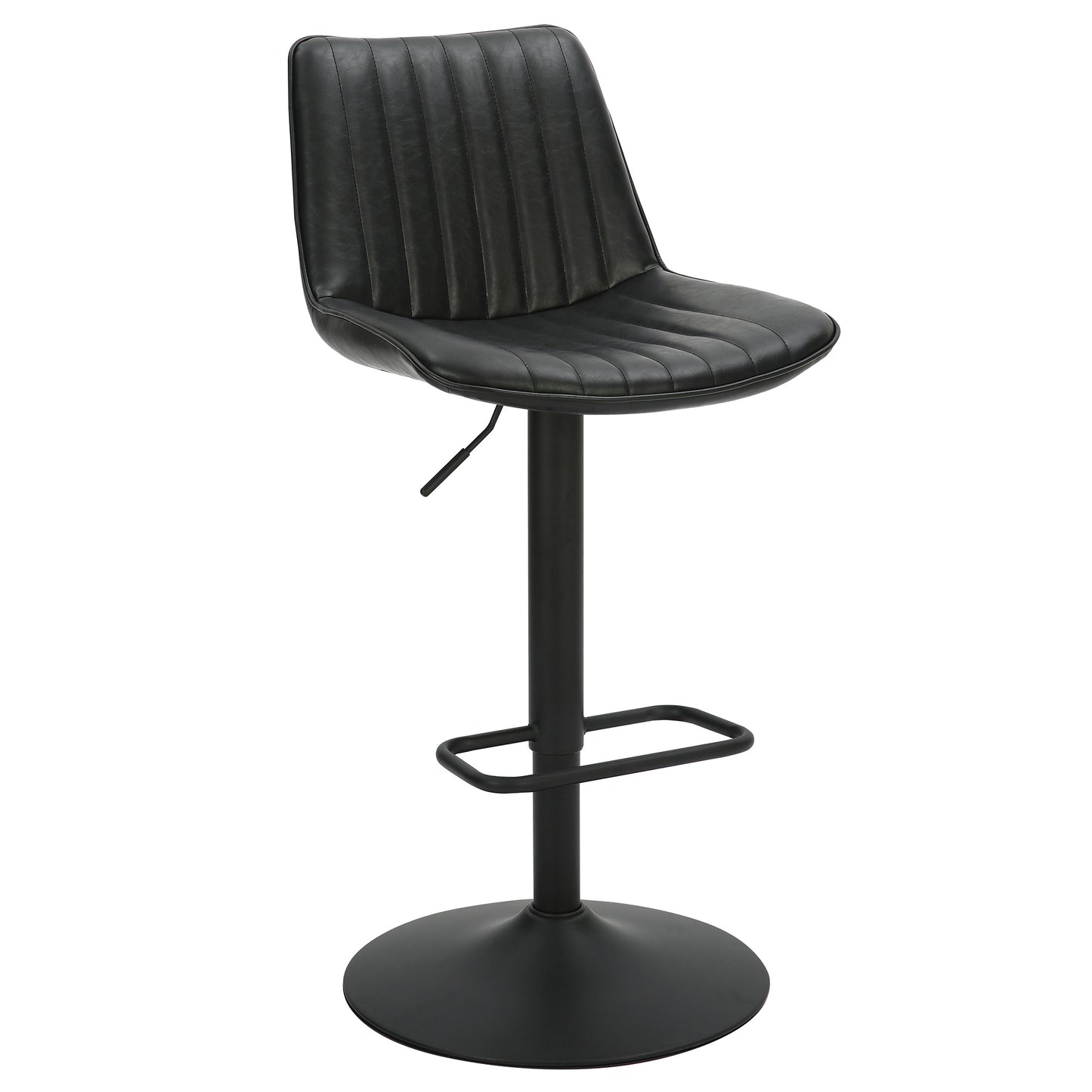 Kosi Adjustable Air-Lift Stool, Set of 2 in Black