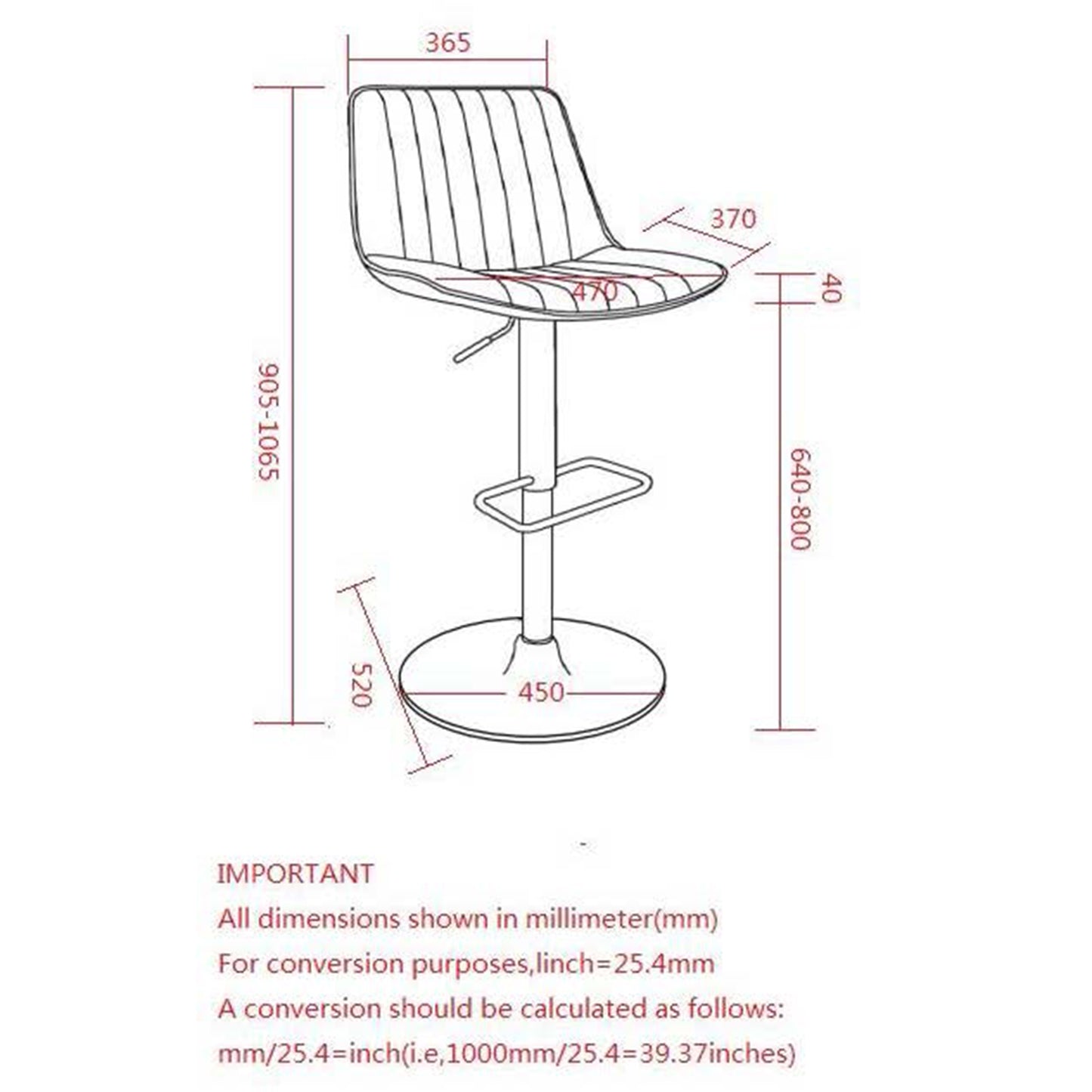 Kosi Adjustable Air-Lift Stool, Set of 2 in Saddle and Black