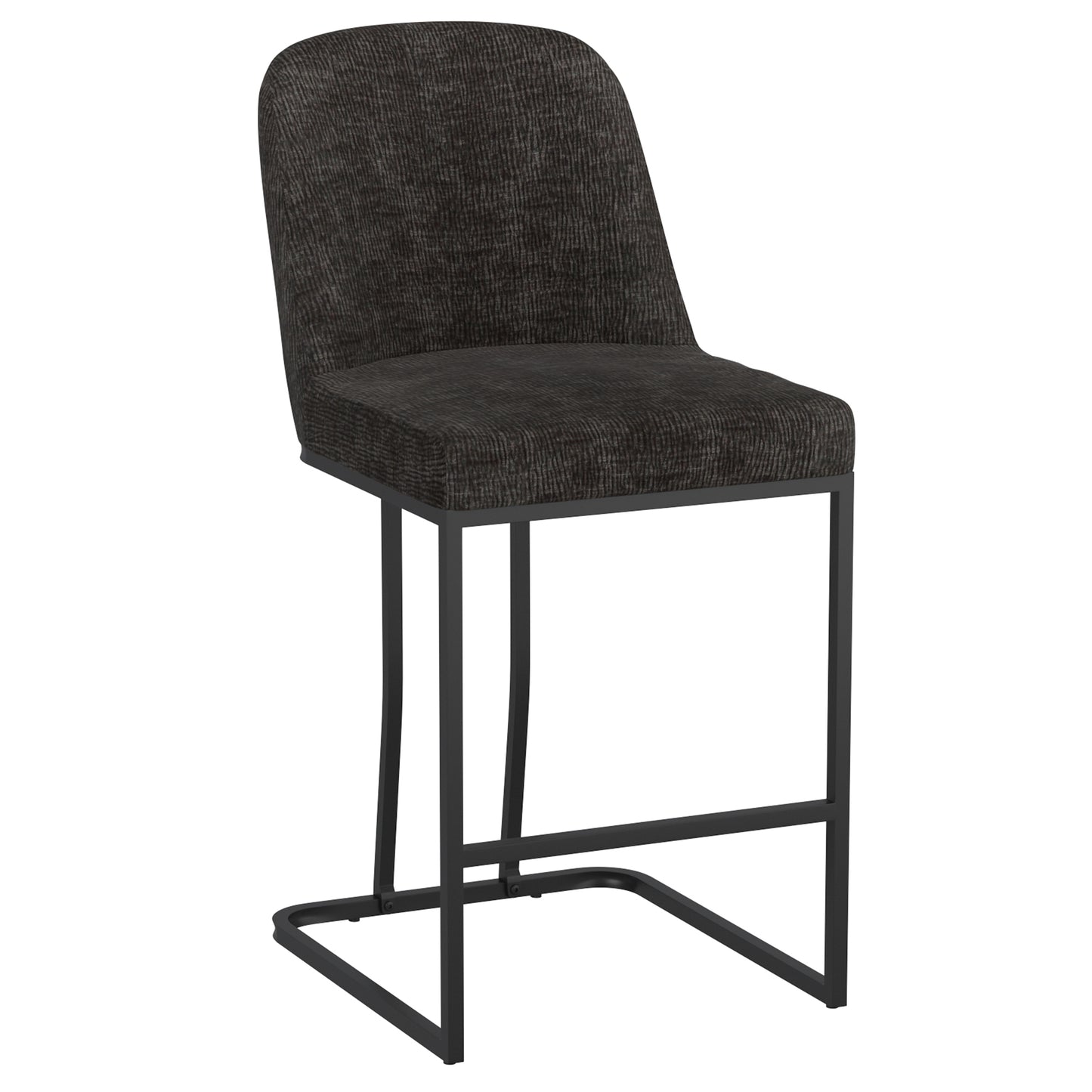 26" Counter Stool, Set of 2 in Charcoal