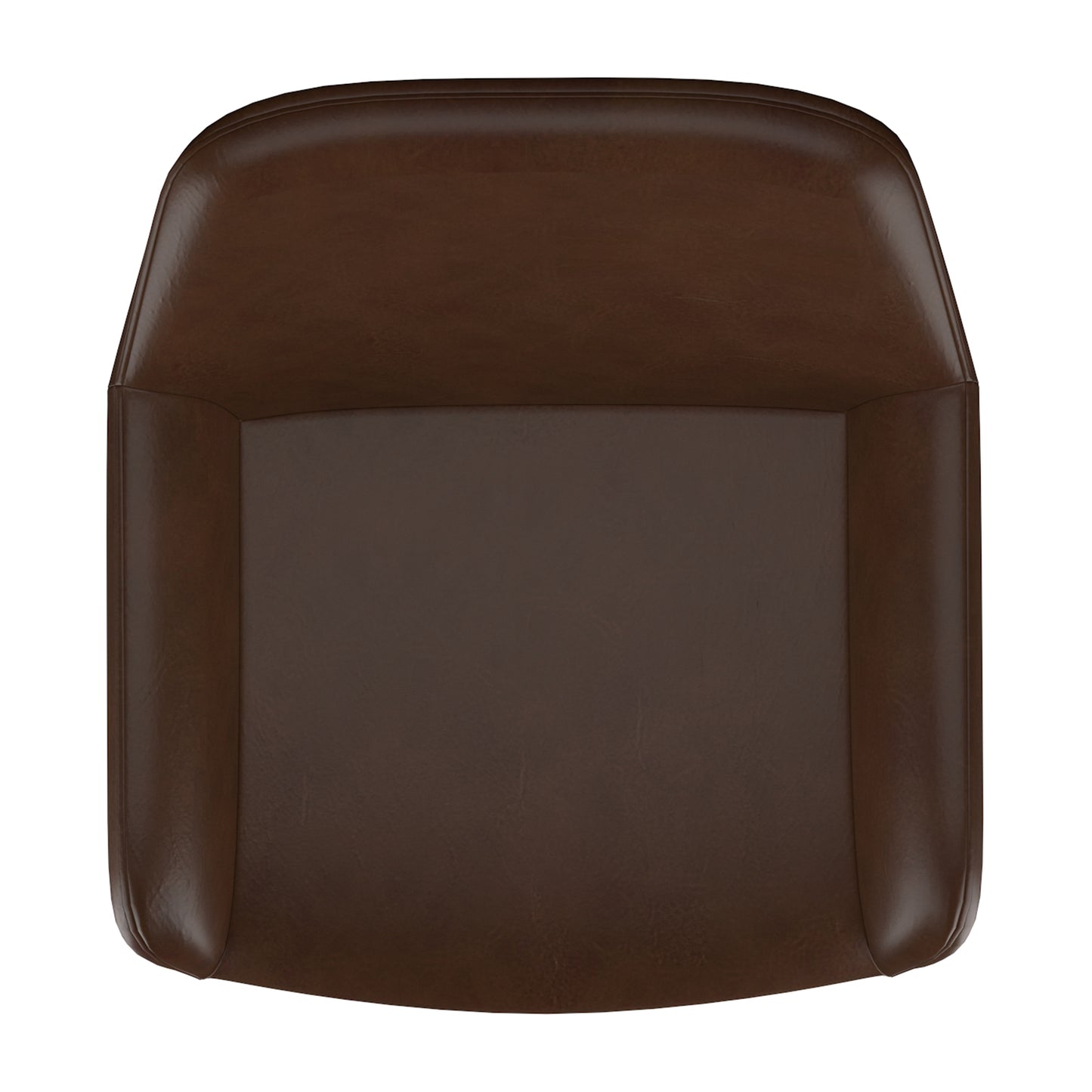 26" Counter Stool, PU, Set of 2 in Brown & Black