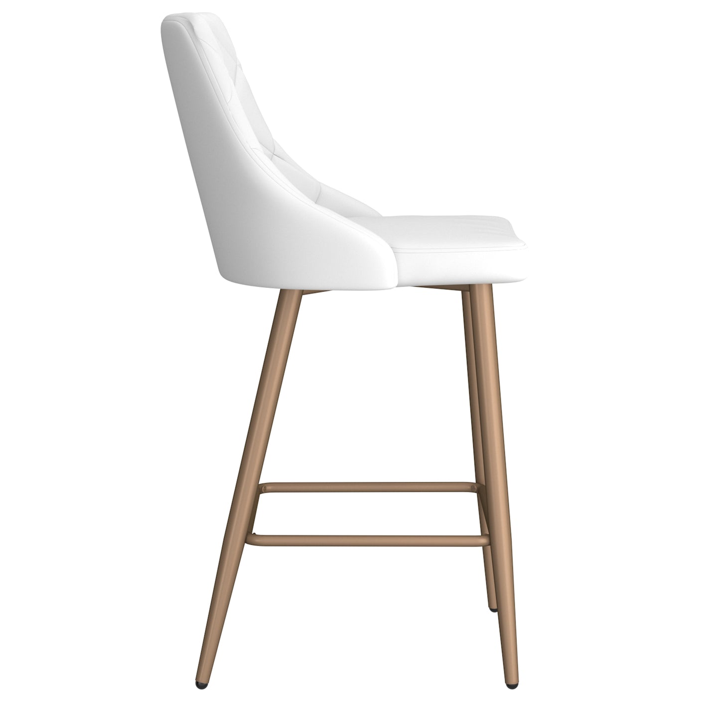 Antoine 26" Counter Stool, Set of 2, in White