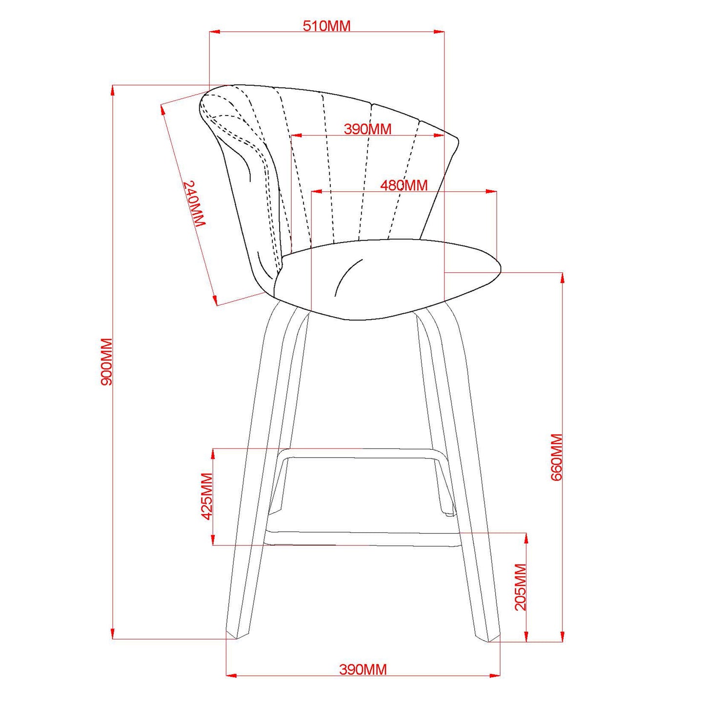 Tula 26" Counter Stool in Beige Fabric and Natural (1 Pc)