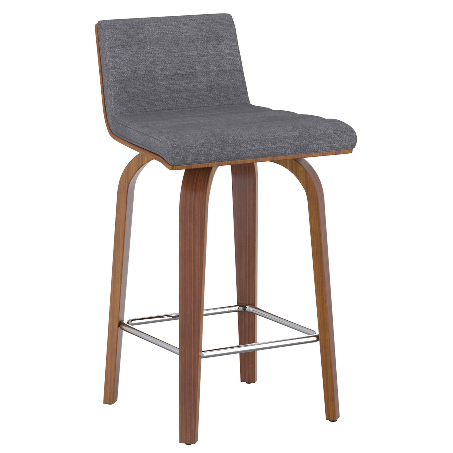 Moreno 26" Counter Stool in Charcoal and Walnut