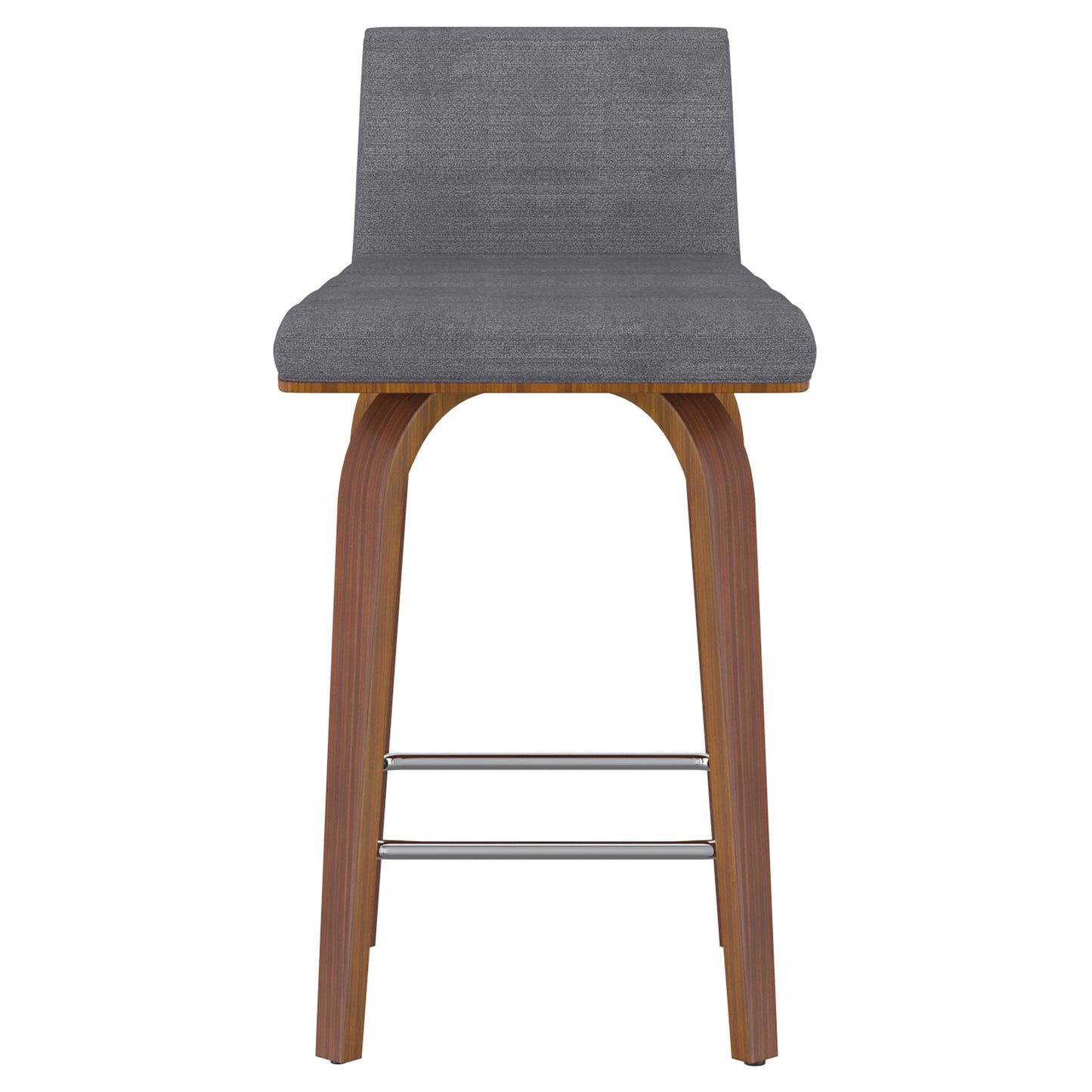 Moreno 26" Counter Stool in Charcoal and Walnut