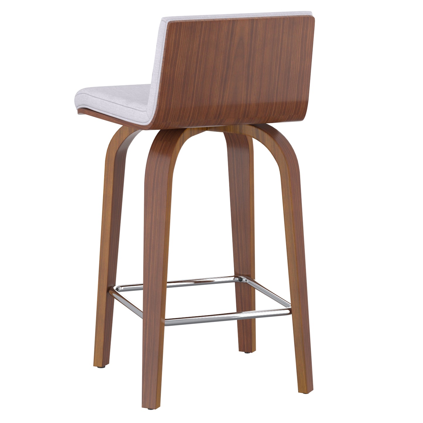 Moreno 26" Counter Stool in Grey and Walnut