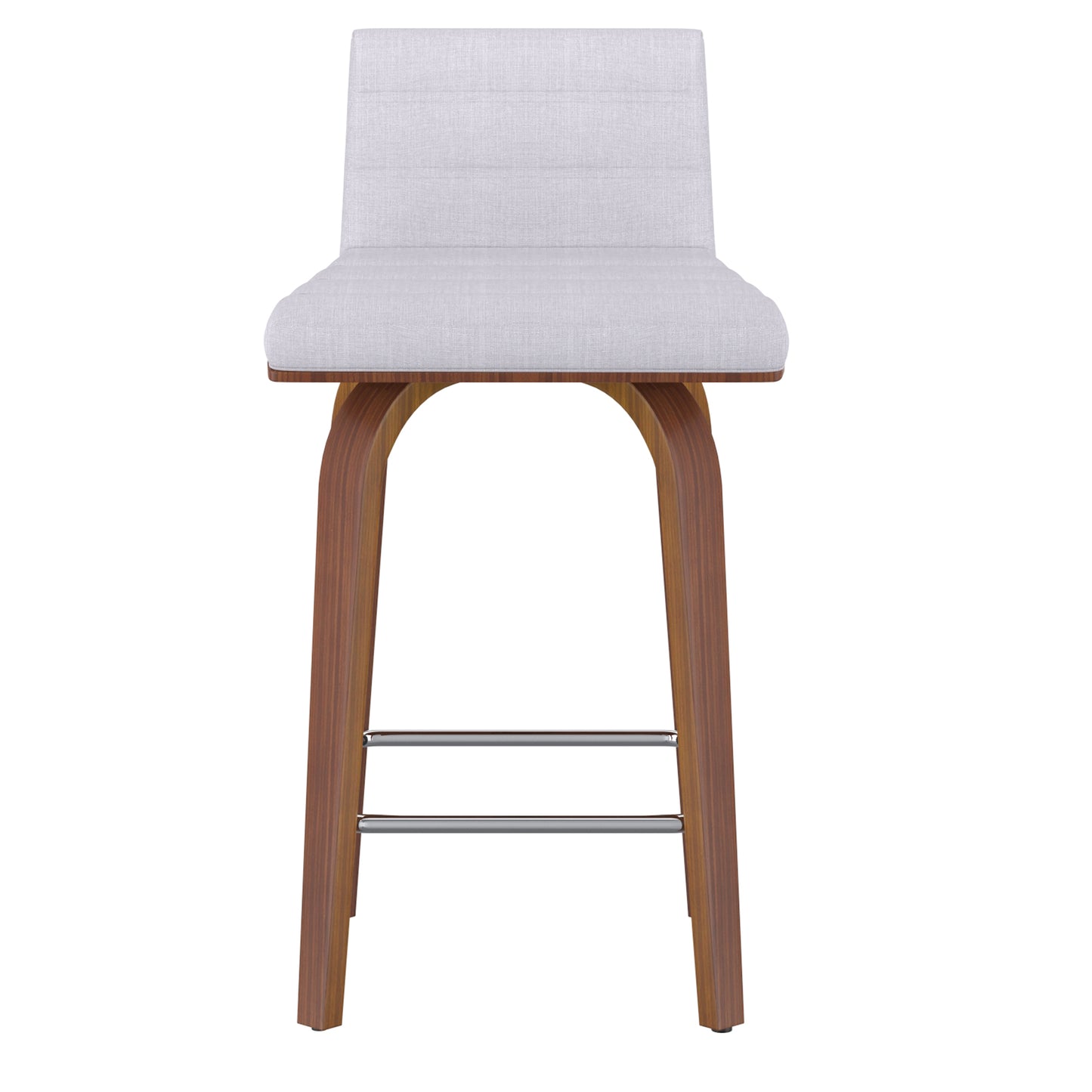 Moreno 26" Counter Stool in Grey and Walnut