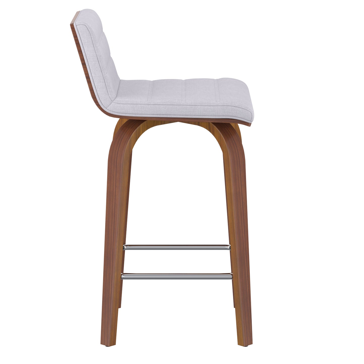 Moreno 26" Counter Stool in Grey and Walnut