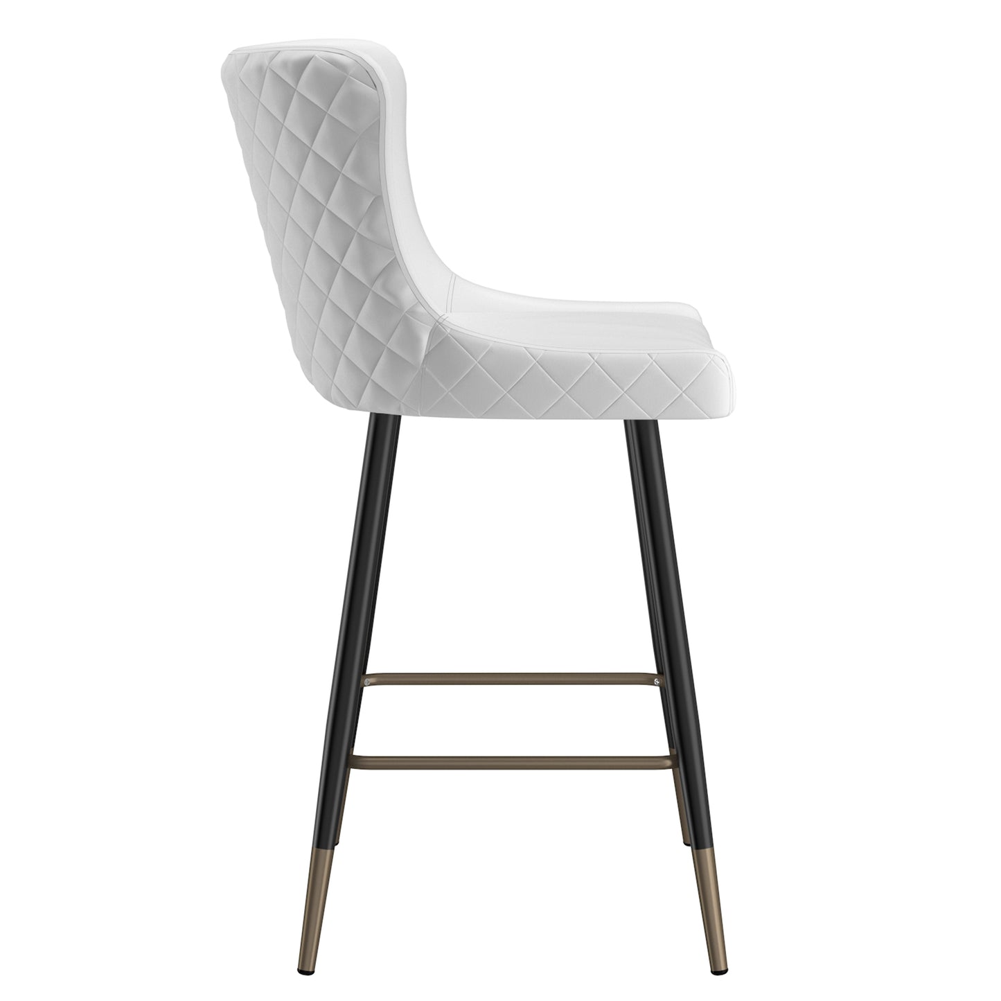 Xander 26" Counter Stool, Set of 2, in White