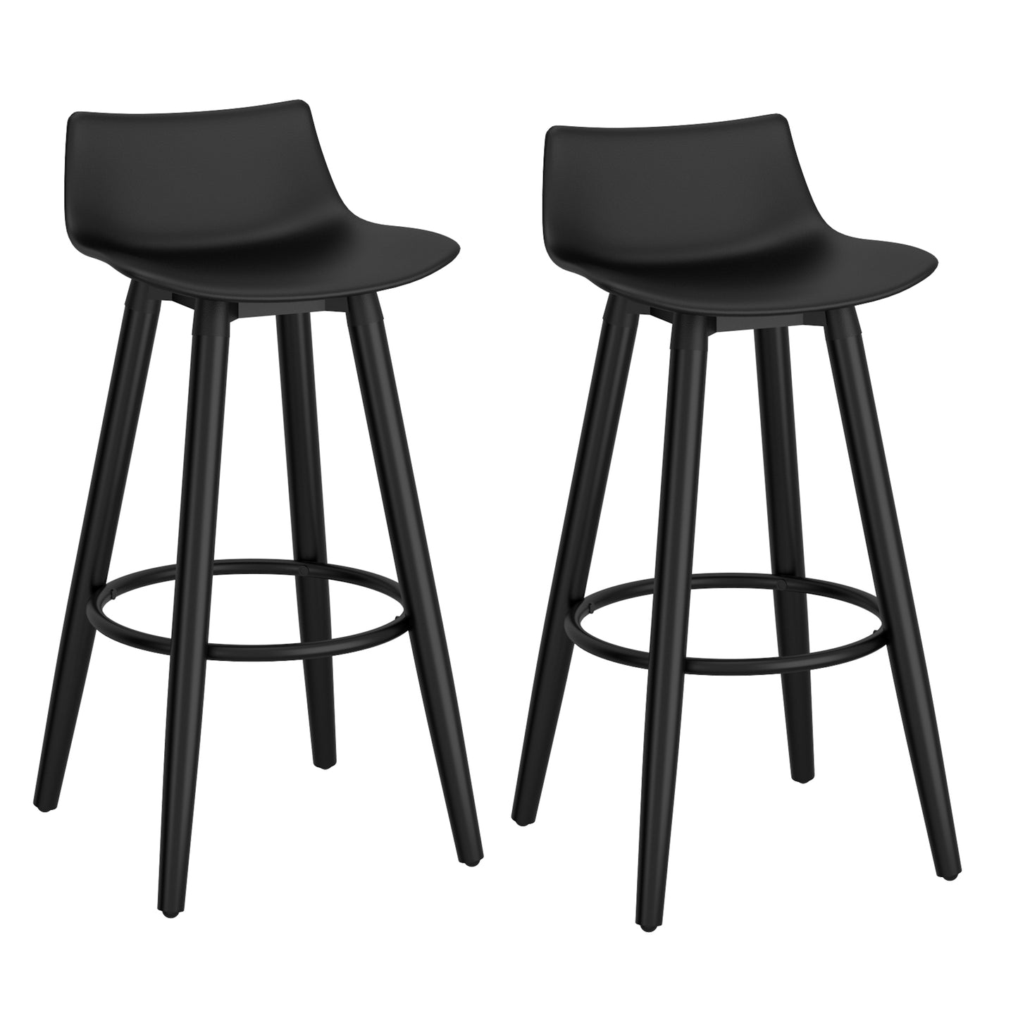 Rango 26" Counter Stool, Set of 2, in Black