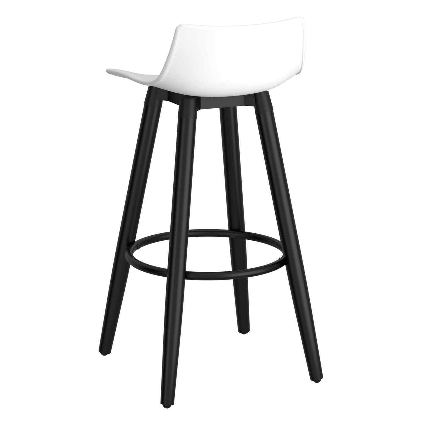 Rango 26" Counter Stool, Set of 2, in White and Black