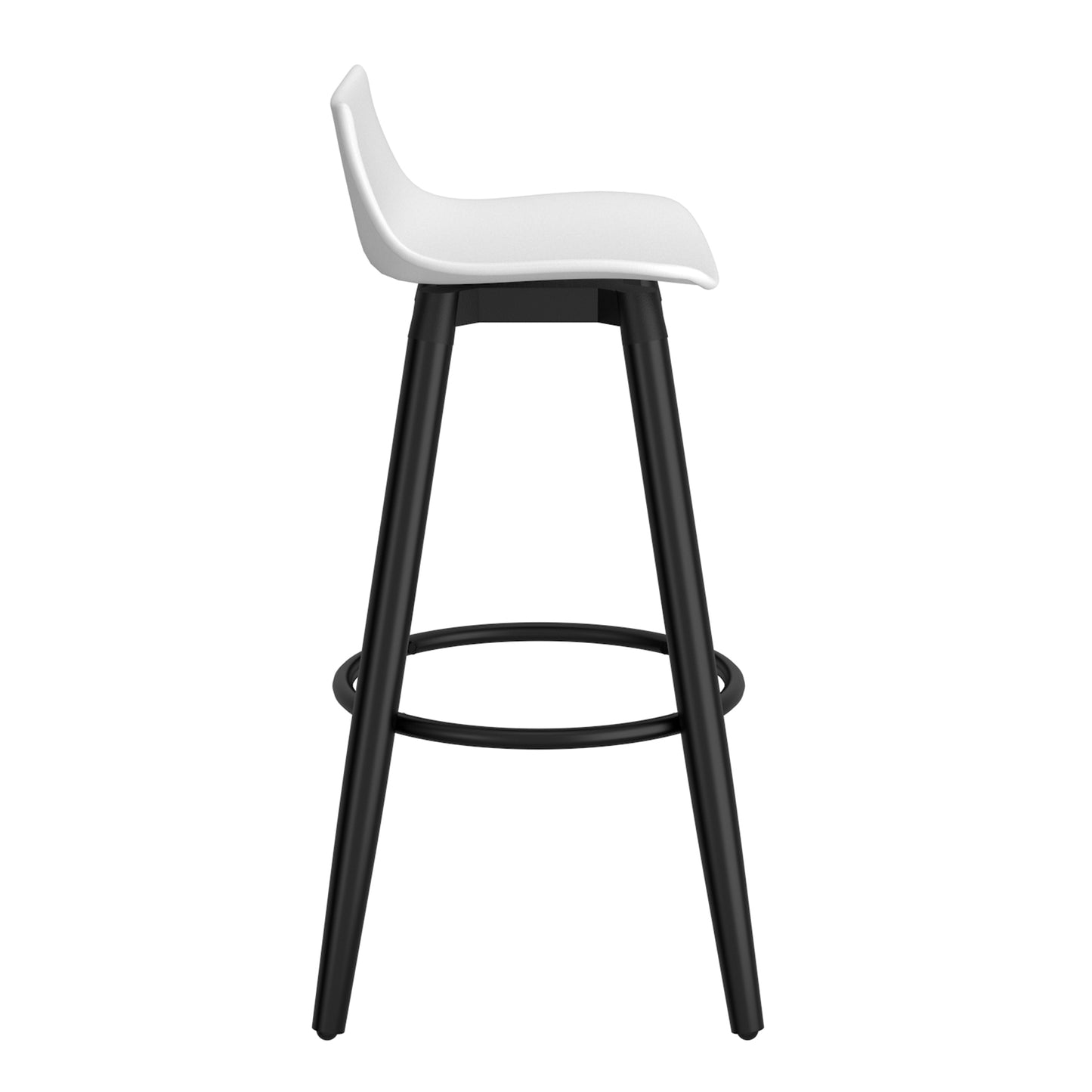 Rango 26" Counter Stool, Set of 2, in White and Black