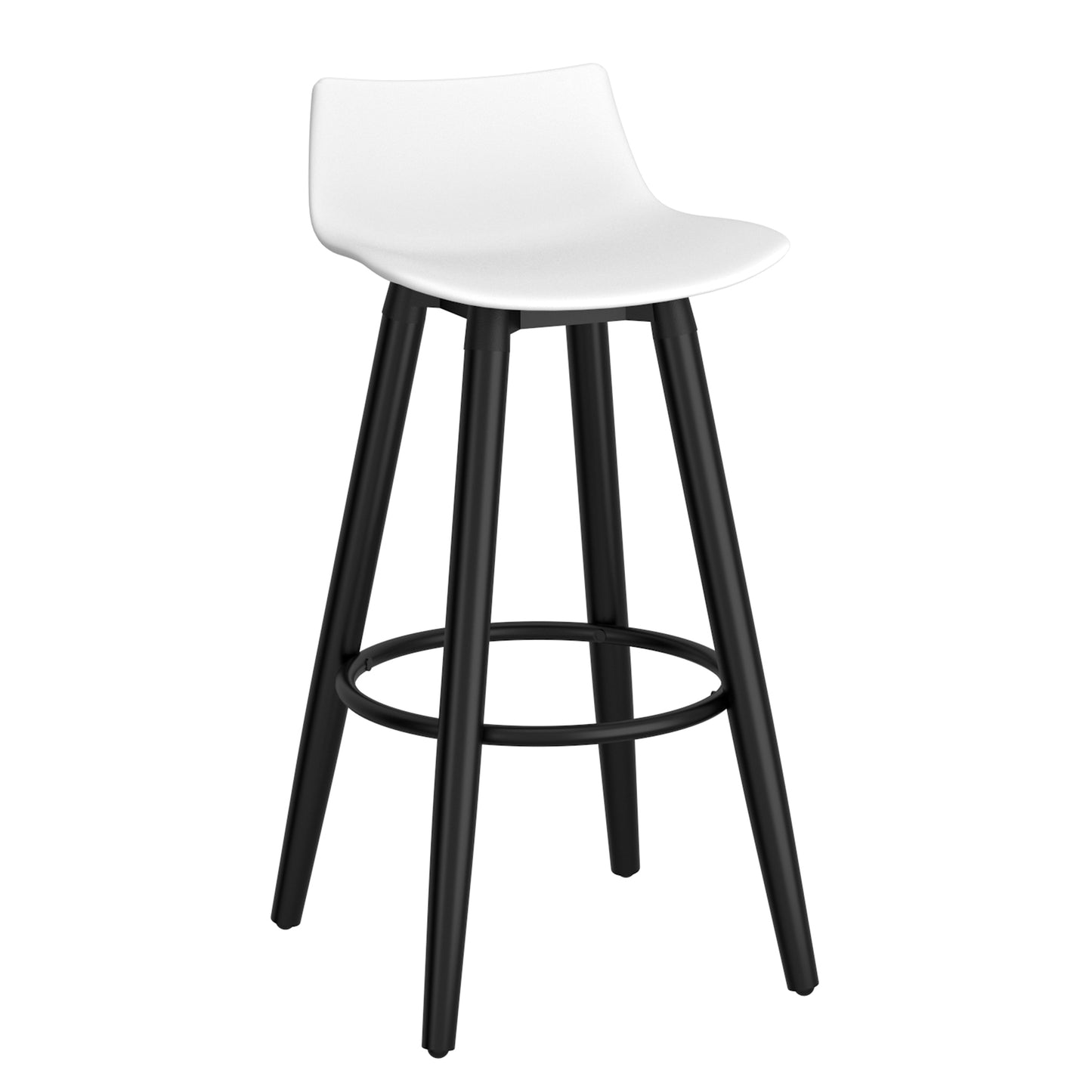 Rango 26" Counter Stool, Set of 2, in White and Black