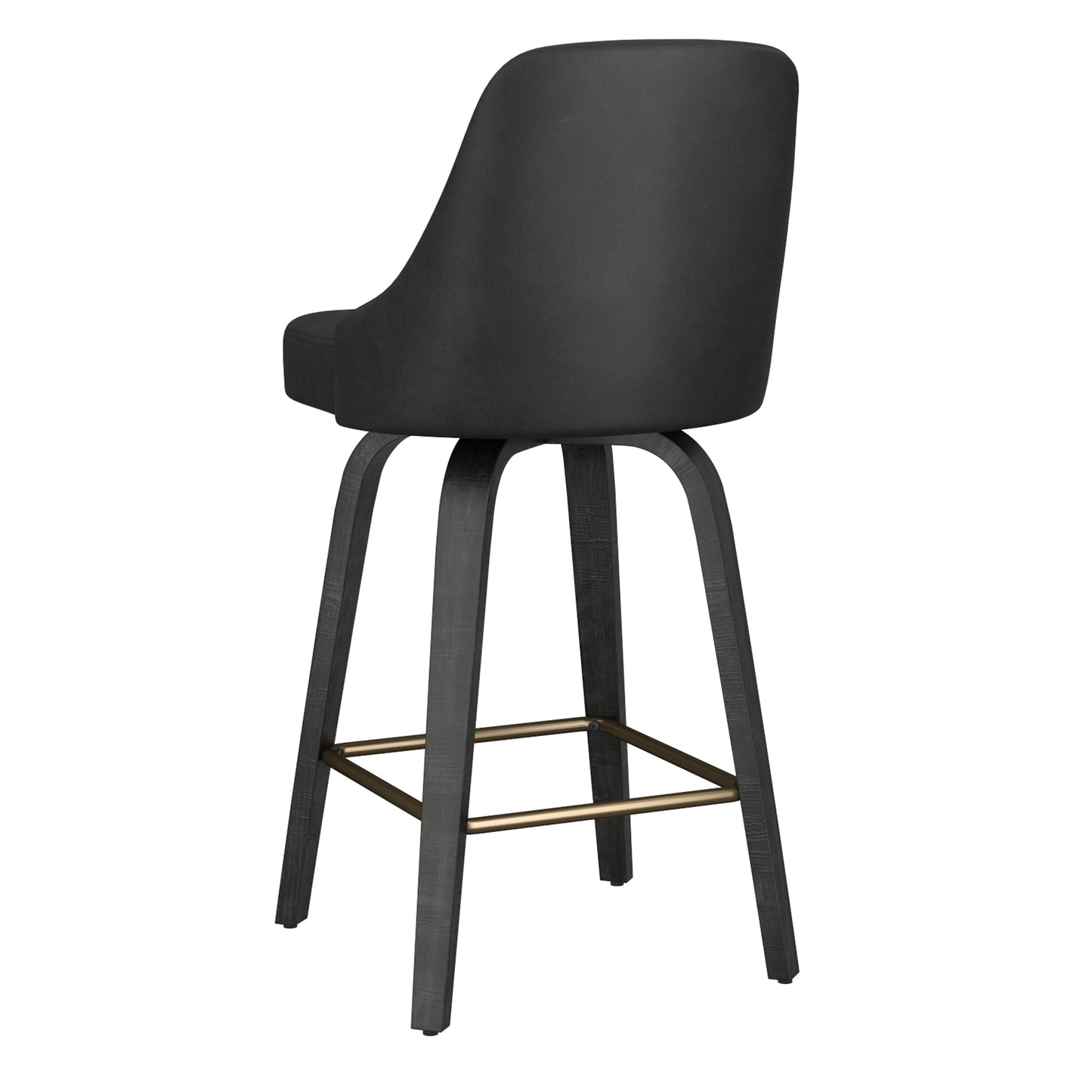 Oakley 26" Counter Stool w/Swivel, Set of 2 in Charcoal & Black