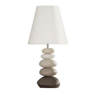 Oslo Ceramic Multi Stacked Stone 27h" Table Lamp (1 LAMP)