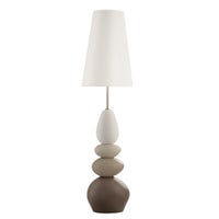 Oslo Ceramic Multi Stacked Stone Floor Lamp