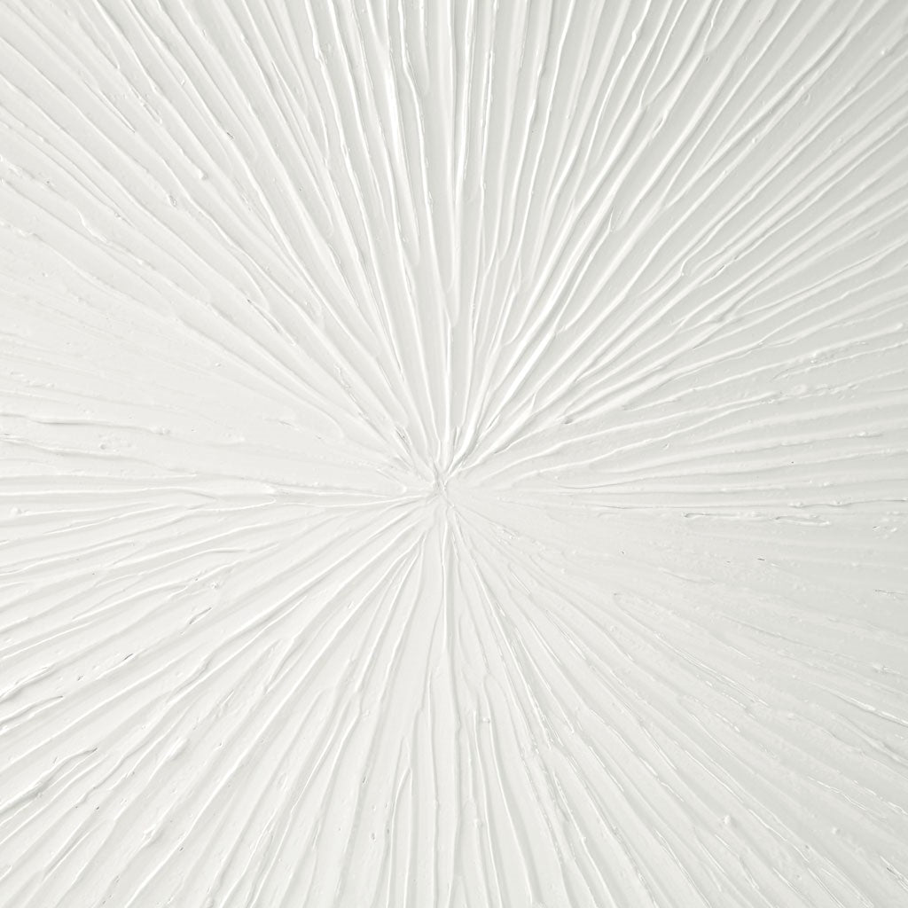 Modern Minimalist Sunburst White Wall Art Decor