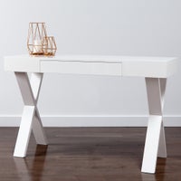 Hudson Cross Console White Desk / Table