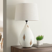 Whitewash 24h" Resin Table Lamp