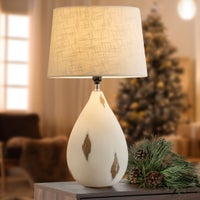 Whitewash 24h" Resin Table Lamp