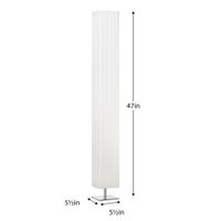 Square Column 47h" Floor Lamp