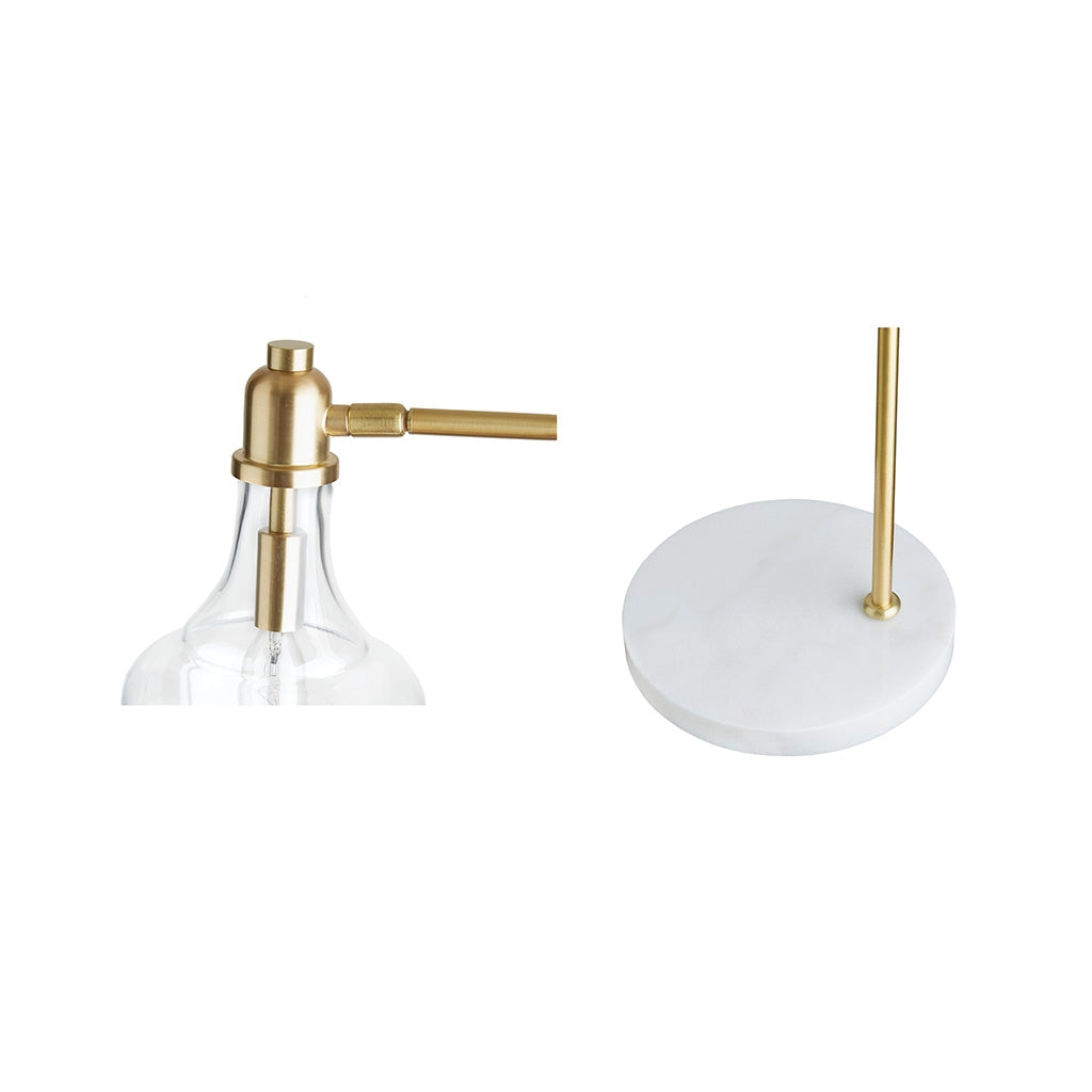 Modern Gold Metal Marble Base Table Lamp