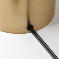 Loris Column Brass/Black Cement Table Lamp