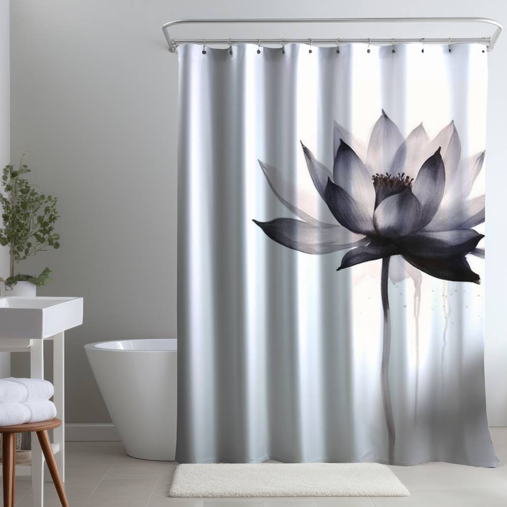 Watercolor Flower | 71" X 74" Exclusive Shower Curtain