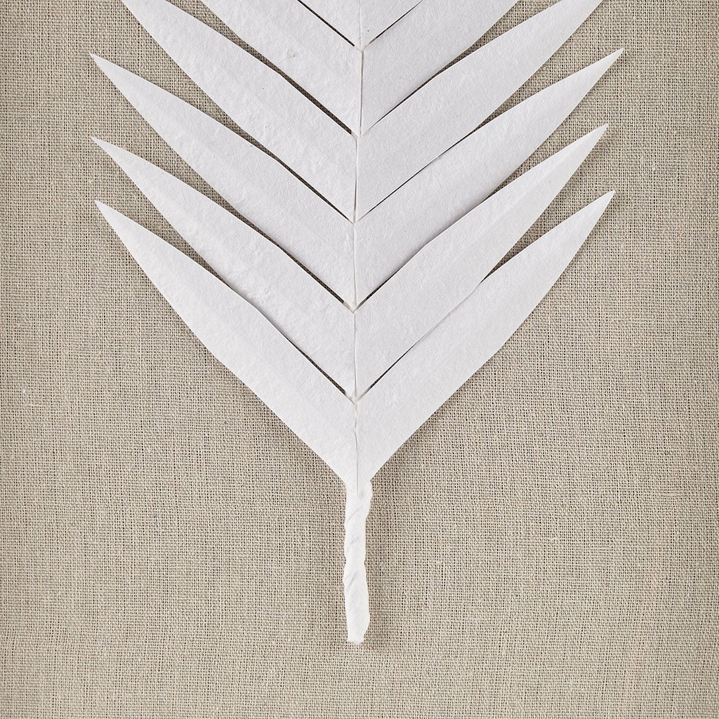 Handmade Rice Paper Palm Leaves Wall Decor (SET OF 3)