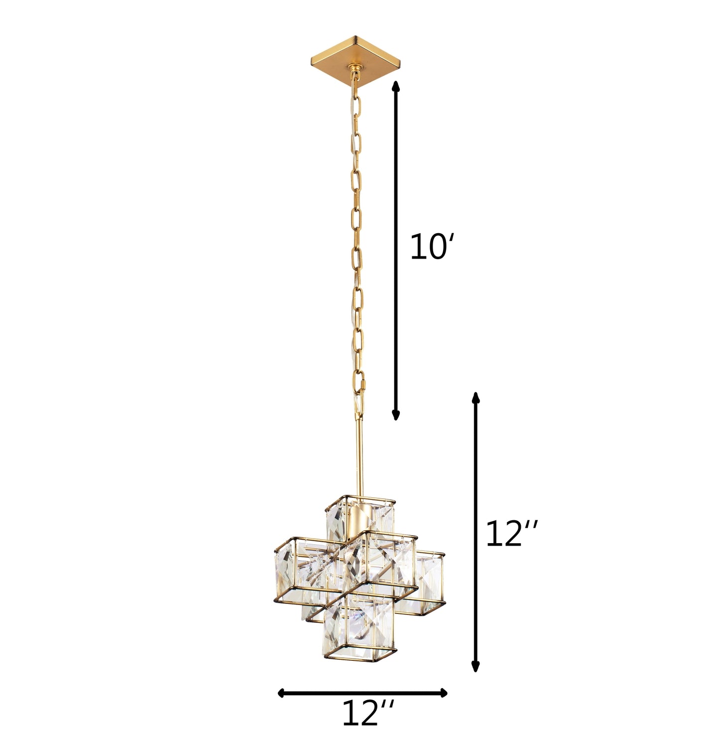 Cubic 1-Lt Pendant Calypso Gold