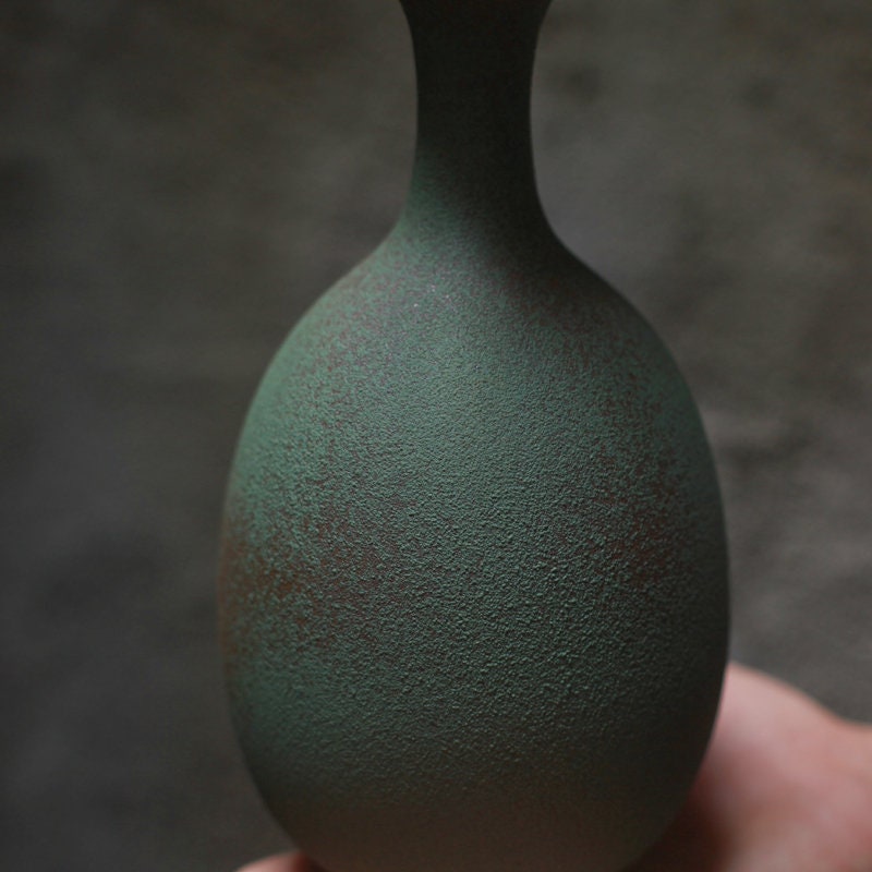 Gohobi Handmade Ceramic Emerald Large Vase