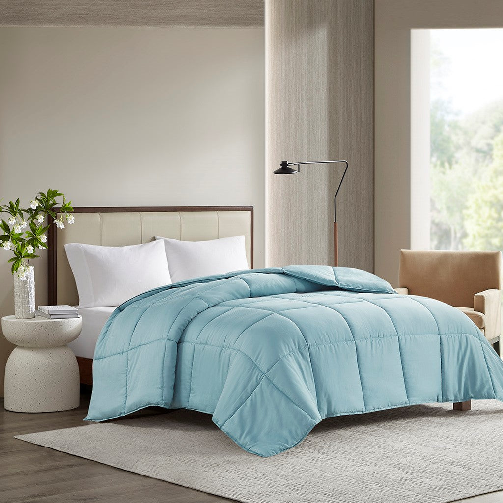 300 Tc Cotton Shell Luxury Down Alternative Comforter, Teal (FULL / QUEEN)