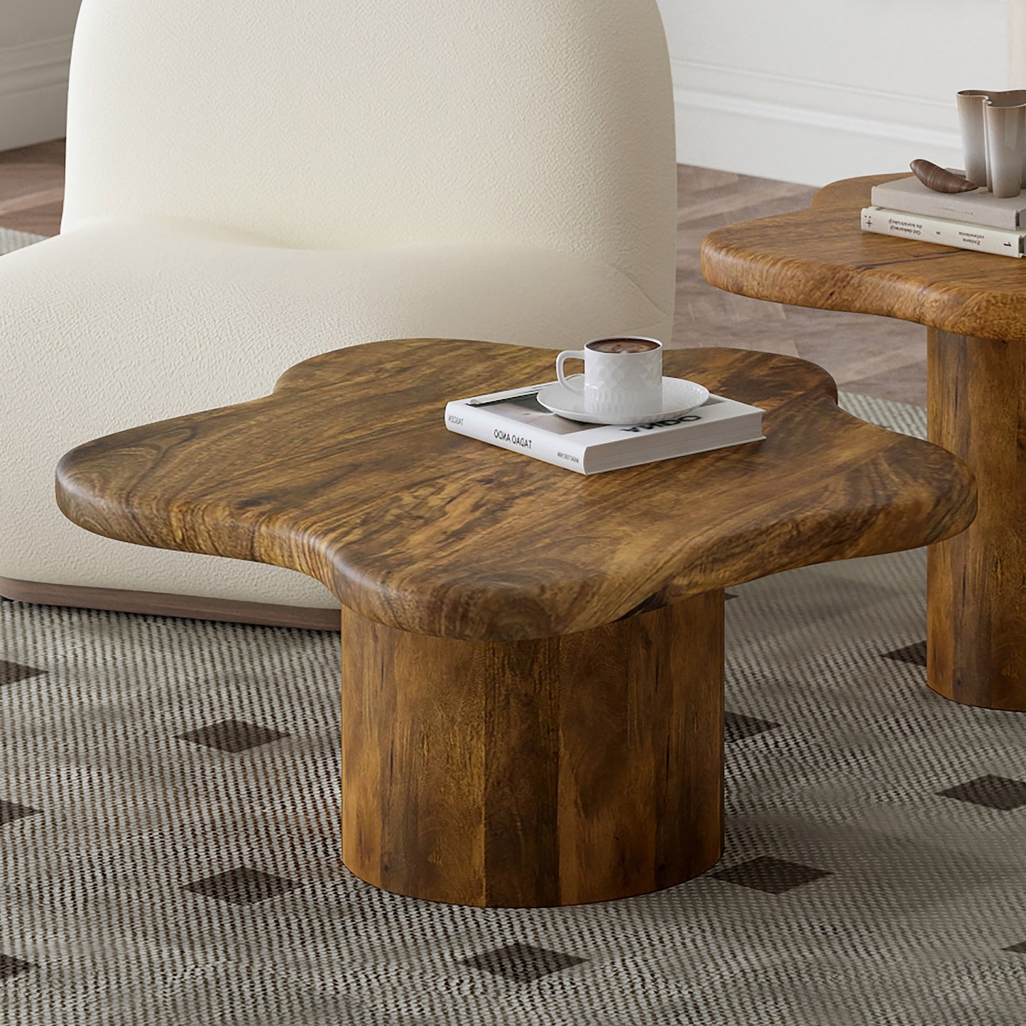 Large Coffee Table in Walnut (One Table)