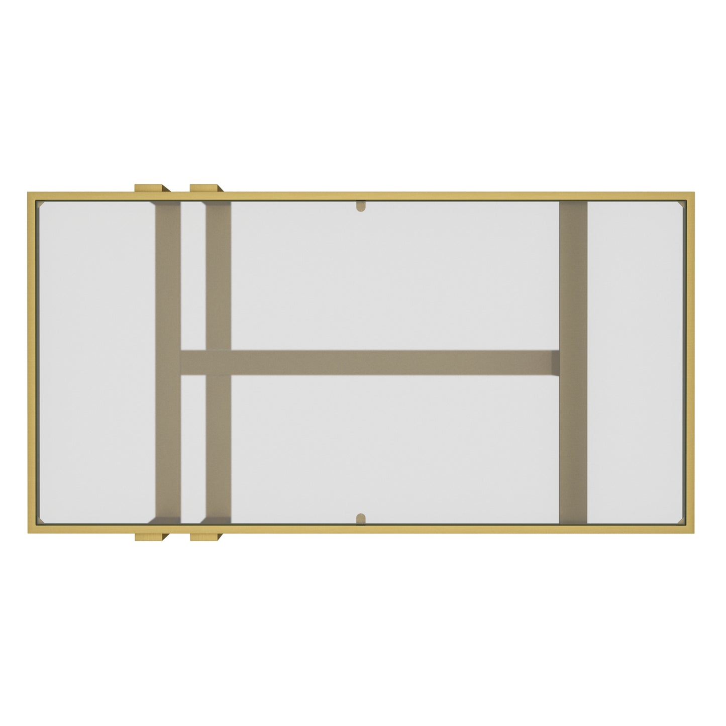 Paxton Rectangular Coffee Table in Brushed Gold