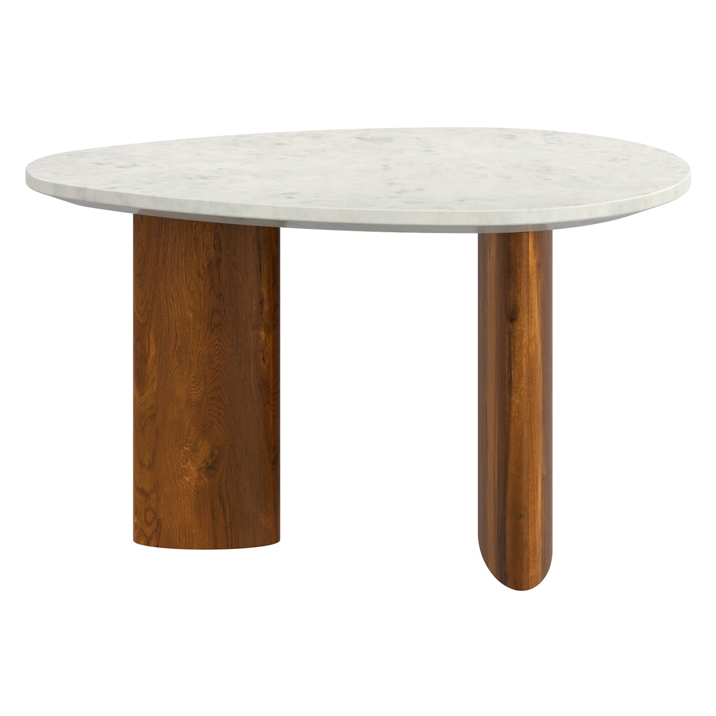 Lyriq Coffee Table in Walnut & White