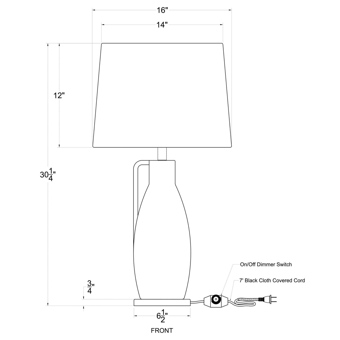 Avesta 1-Lt Ceramic Table Lamp