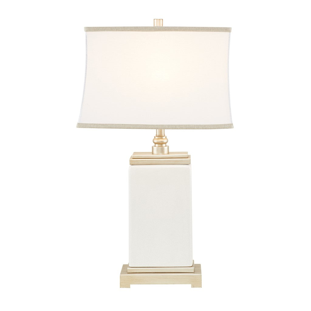 Ceramic White Base Farmhouse Table Lamp