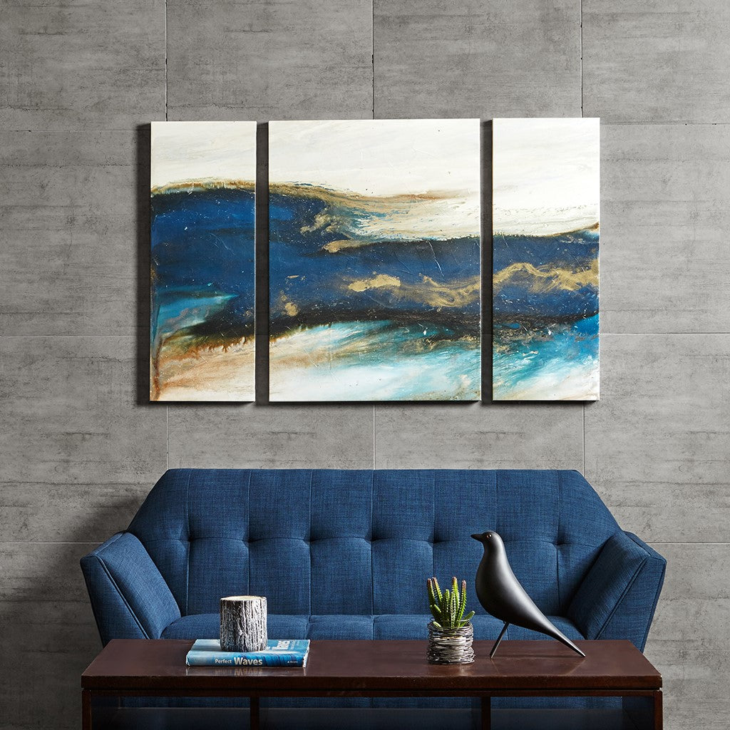 Abstract Rolling Waves Wall Art