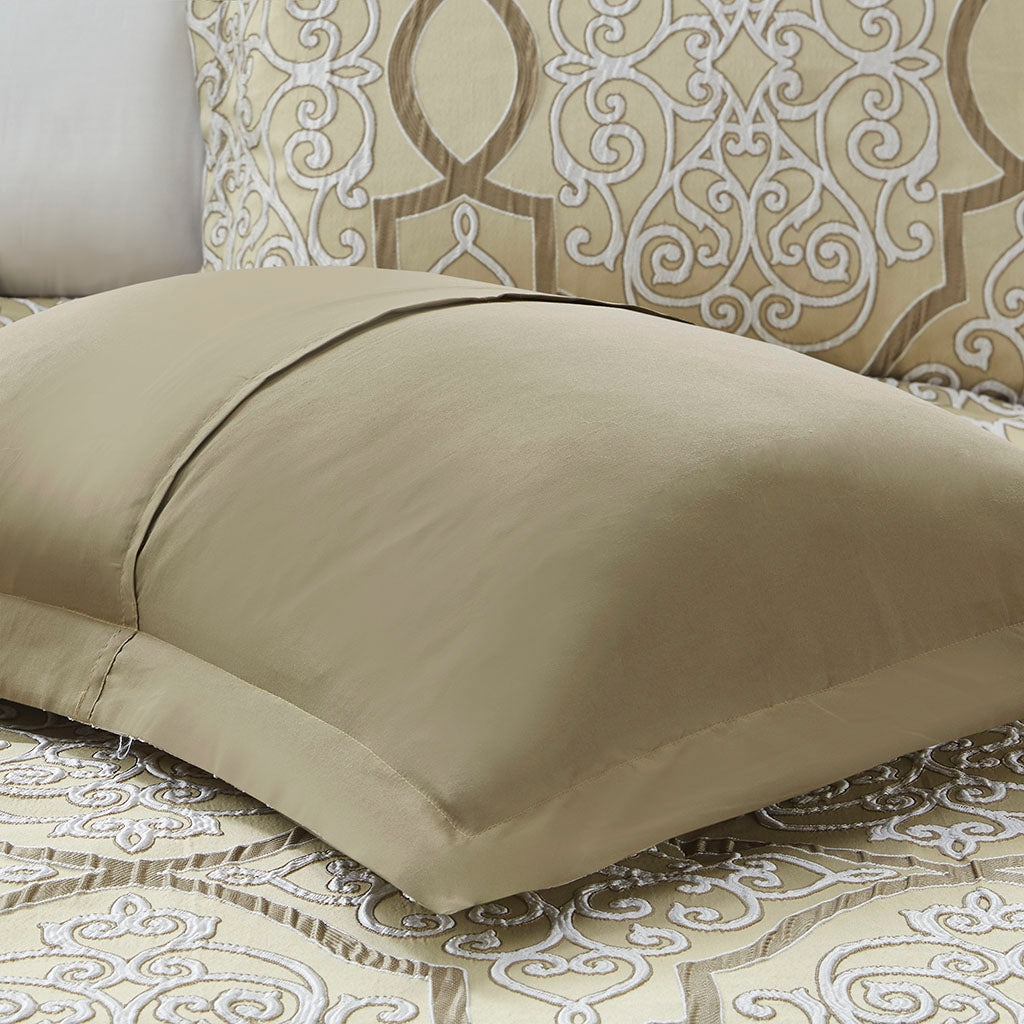 Traditional 12-Piece Complete Bed Set, Gold