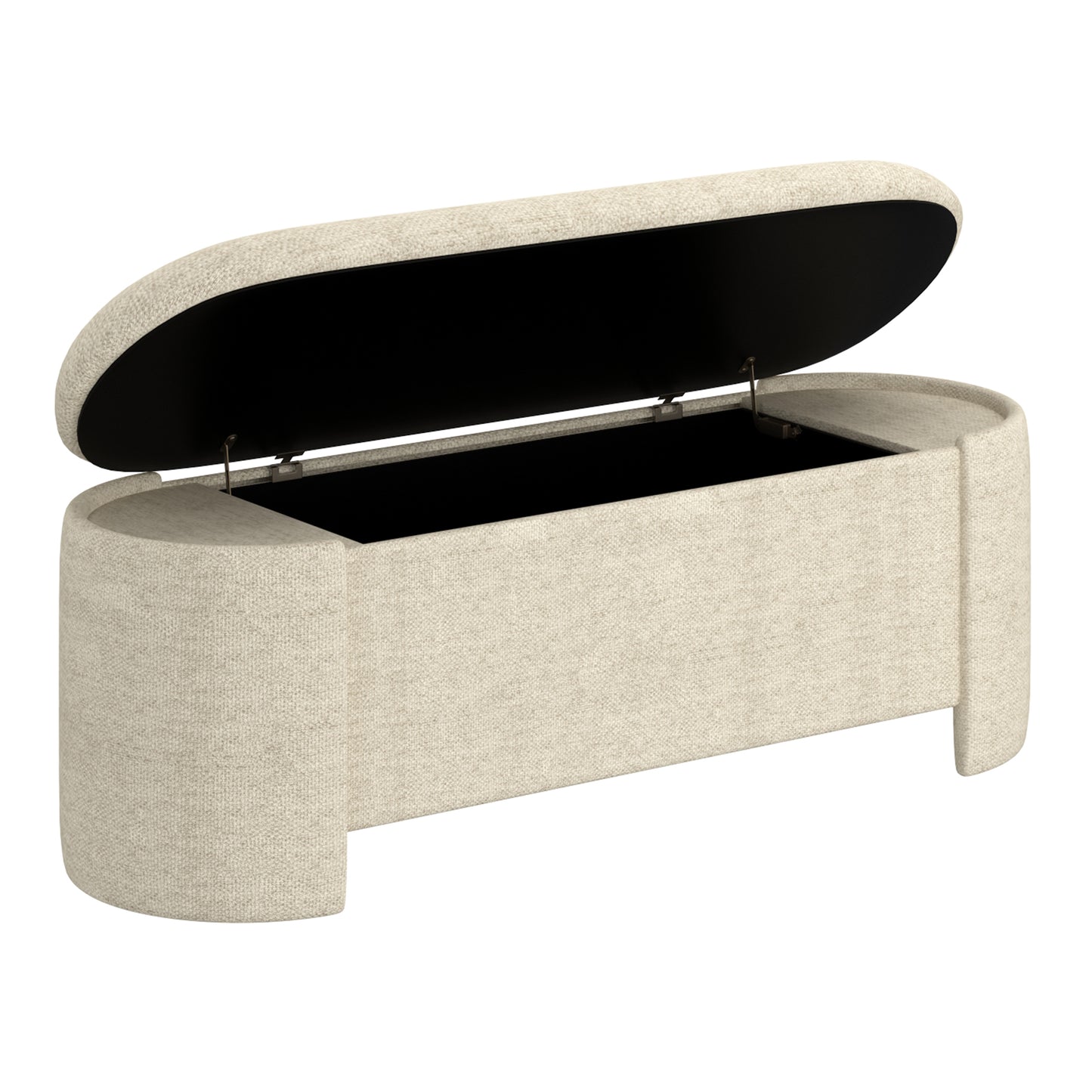 Daphne Storage Ottoman in Beige