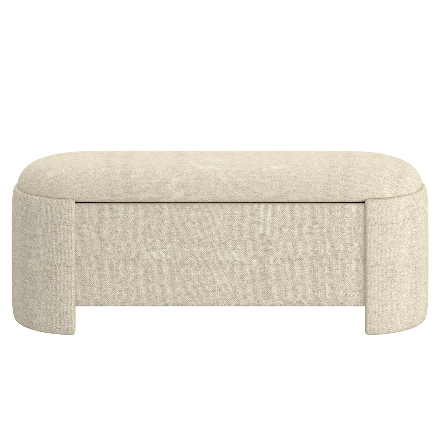 Daphne Storage Ottoman in Beige