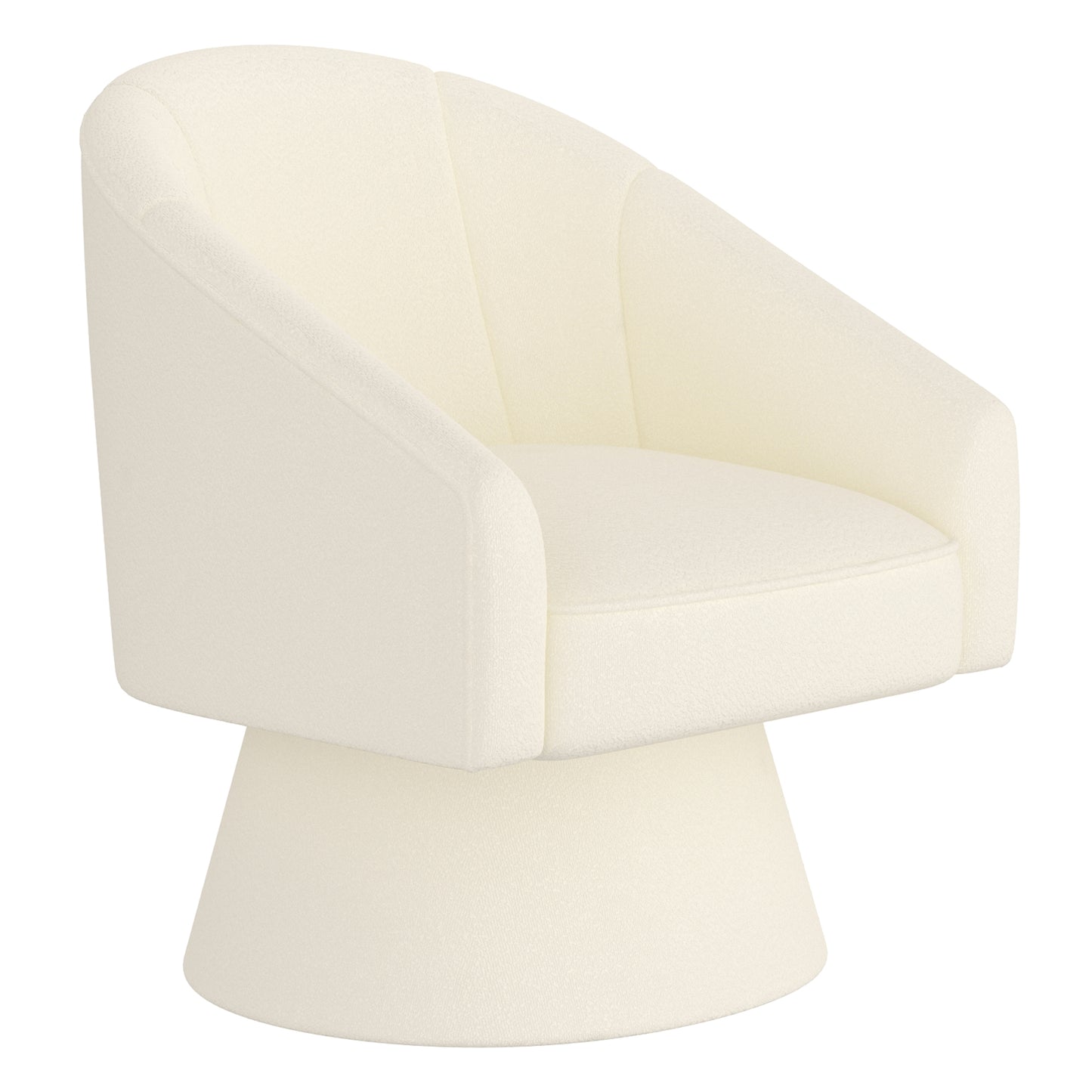 Accent Chair in Ivory Boucle