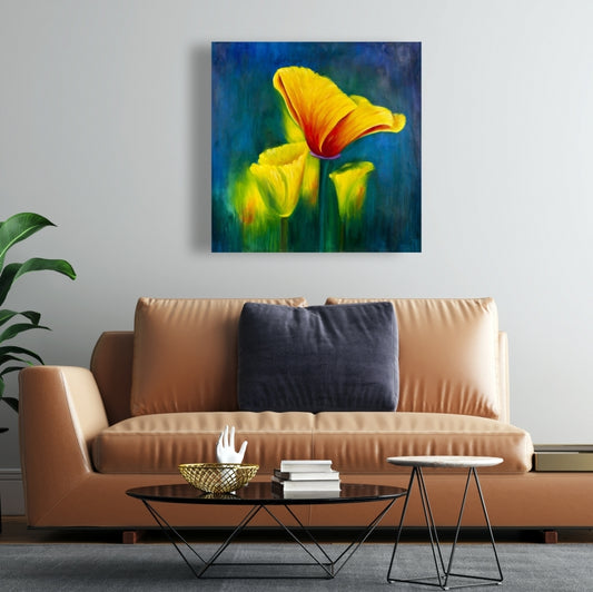 Beautiful Colorful | Fine Art Print On Canvas 24" X 24"