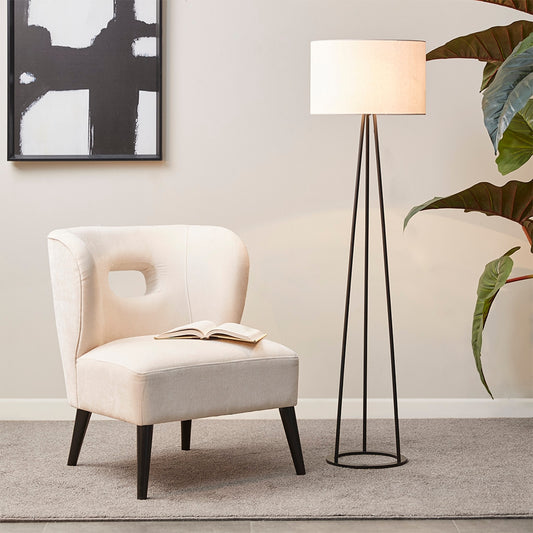 Metal Base Tall Tripod Floor Lamp