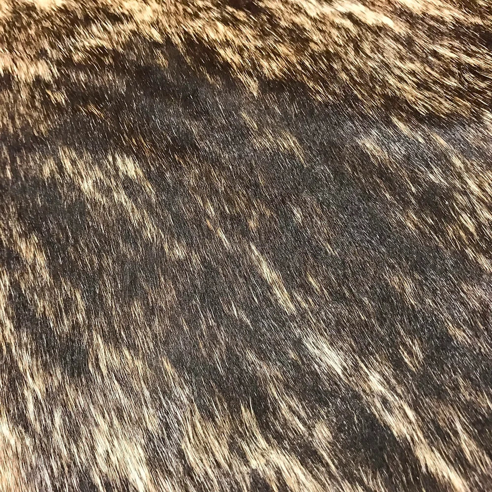 Dark Exotic Brindle Raw Hide 6.5x7