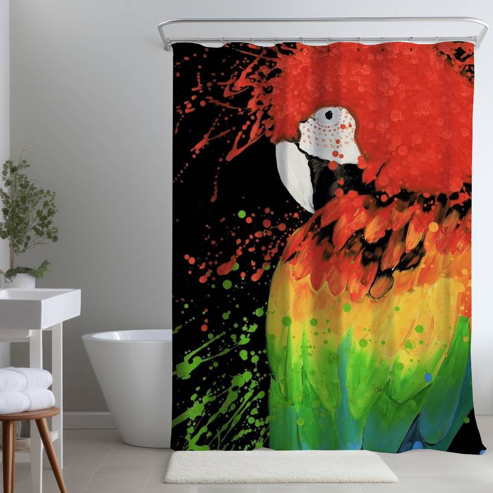 Rainbow Parrot | 71" X 74"