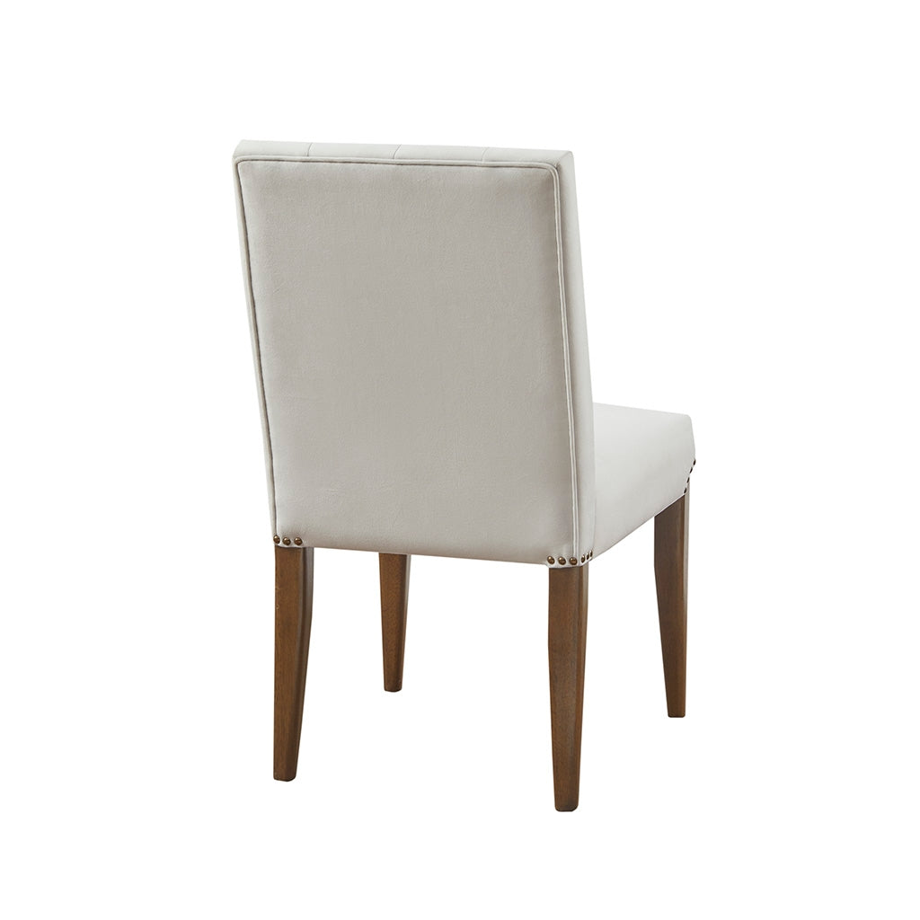 [Set of 2] Modern Farmhouse Dining Chair, Cream