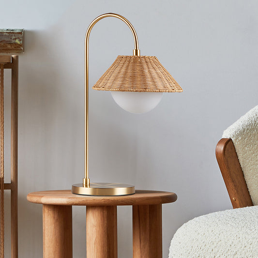 Rattan Weave Shade Table Lamp