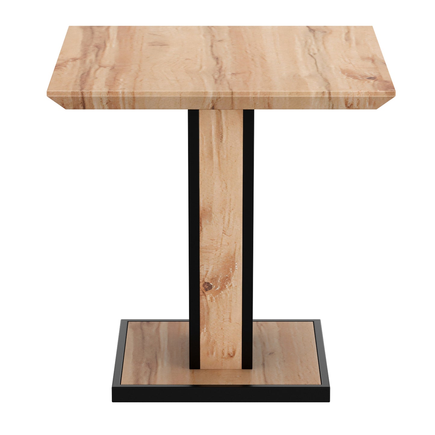 Forna Accent Table in Natural and Black