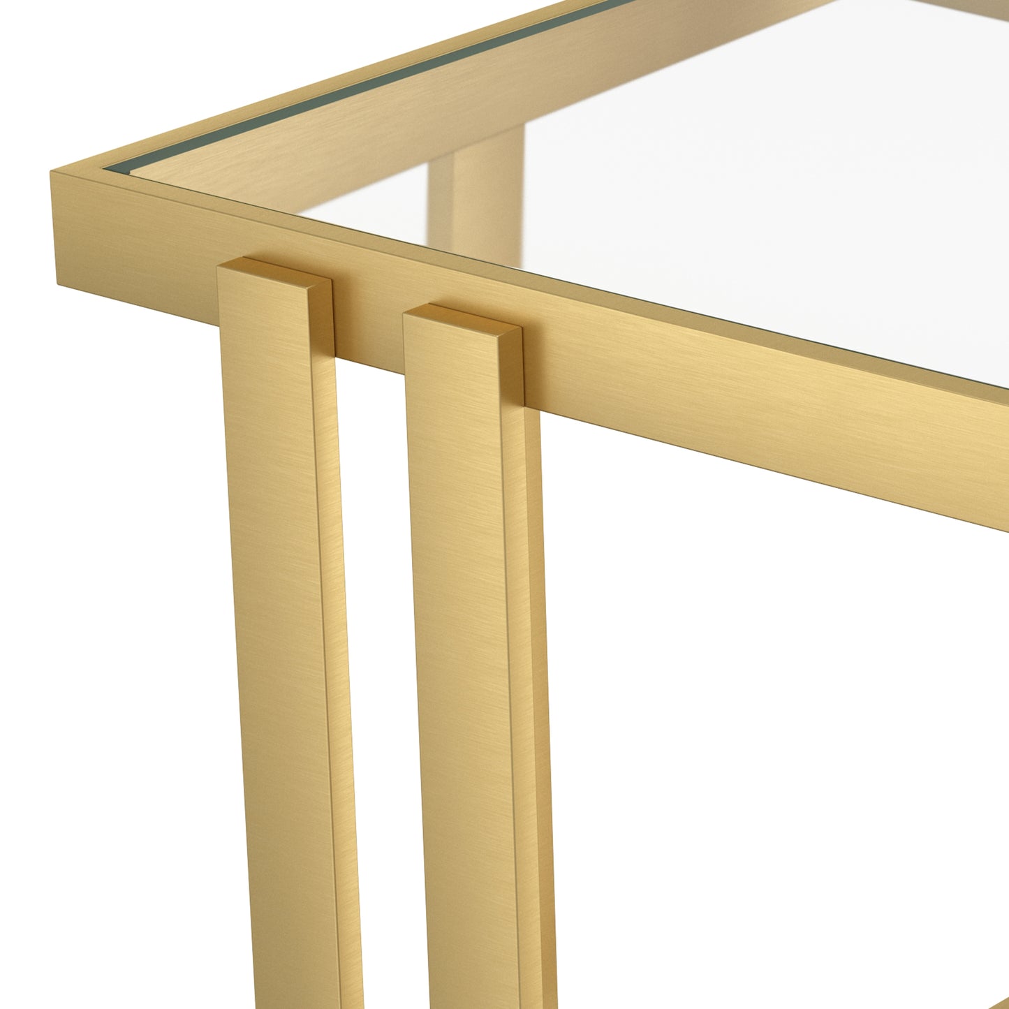 Paxton Accent Table in Brushed Gold